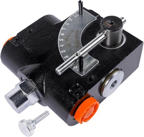 صمام التحكم في التدفق المتغير القابل للتعديل الهيدروليكي مع الإغاثة ، 1/2 '' npt ، 500 psi-3000 psi ، 30 غيغابيرج في الدقيقة ، منفذ ربيع الكرة القابل للتعديل ، FCR51-1/2 PFC51-1/2 in Saudi Arabia