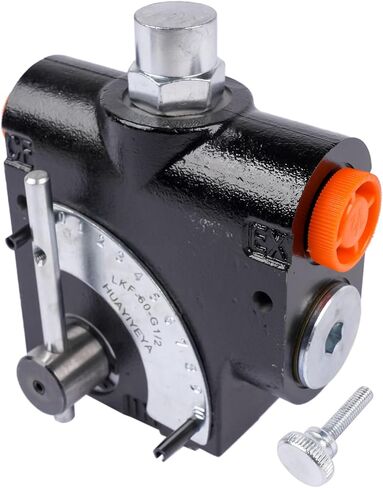 صمام التحكم في التدفق المتغير القابل للتعديل الهيدروليكي مع الإغاثة ، 1/2 '' npt ، 500 psi-3000 psi ، 30 غيغابيرج في الدقيقة ، منفذ ربيع الكرة القابل للتعديل ، FCR51-1/2 PFC51-1/2 in Saudi Arabia