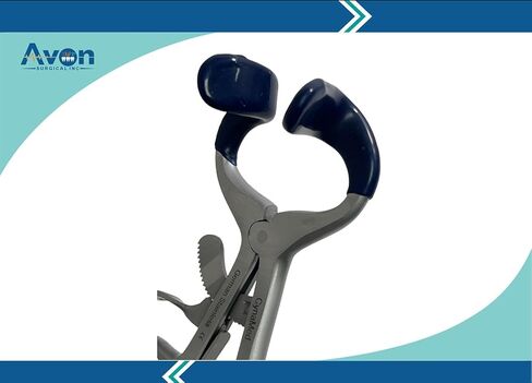 PROP GAG MOTHER GAG الألمانية من الفولاذ المقاوم للصدأ لإجراءات الأسنان - مع أطراف السيليكون الأزرق ومقبض قفل السقاطة - أدوات الأسنان القابلة للتوصيل التلقائي (2 ، 3.5 بوصة + 4.5 بوصة - مجموعة من 2) in Kuwait