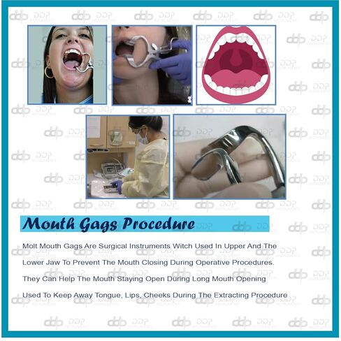 DDP Molt Mouth Gag Assethesia Instruments 5.5 "Silver in Saudi Arabia
