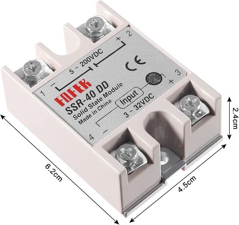 Alinan 2PCS SSR-40DD Solid State Relay DC إلى DC INPUT 3-32VDC OUTPUT in Kuwait
