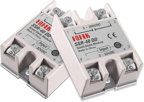Alinan 2PCS SSR-40DD Solid State Relay DC إلى DC INPUT 3-32VDC OUTPUT in Kuwait