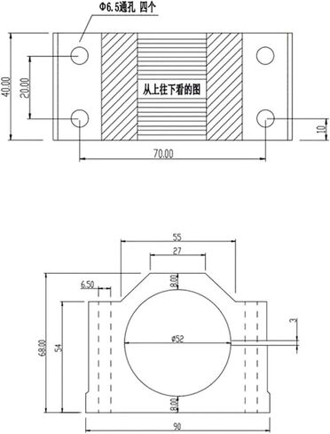 500w ER11 Chuck 52MM Diameter DC Small 0.5kw air-Cooled Spindle Motor(500W ER11) in Saudi Arabia