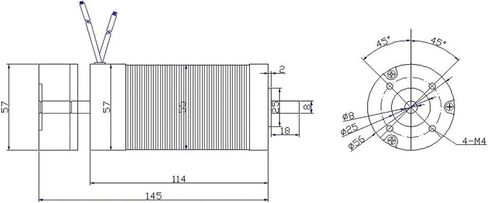 500W DC محرك عالي السرعة عالية السرعة عزم الدوران DC 0-48V محرك مغزل الهواء المبرد بالهواء + 1 مجموعة من الأقواس in Saudi Arabia