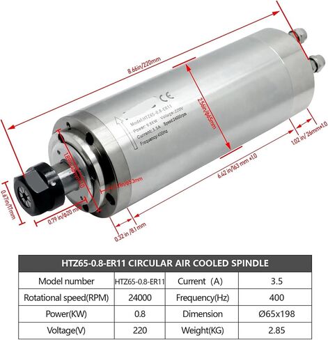 تبريد الماء 2.2kw 1.5kw 0.8kw محرك مغزل 110V / 220V 2200W 1500W 800W 400Hz 24000 دورة في الدقيقة (2.2KW 220V) in Saudi Arabia