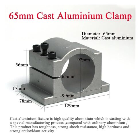 1.5kw 65mm ER11 محرك المغزل 24000 دورة في الدقيقة 220 فولت AC 4 محامل + 65 ملم لاعبا اساسيا in Kuwait
