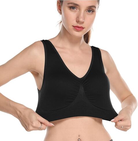Onory 3 Pack Sports Bras for Women Wirefree Padded Workout Yoga Gym Fitness Bra Medium Support in Saudi Arabia