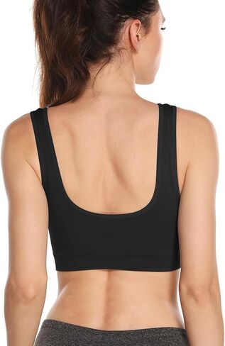 Onory 3 Pack Sports Bras for Women Wirefree Padded Workout Yoga Gym Fitness Bra Medium Support in Saudi Arabia