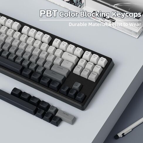 Ziyou Lang M87 75 ٪ اللوحة اللاسلكية لوحة المفاتيح Mechanical Feel Silent Rainbow Lacklit Bluetooth/2.4 جيجا هرتز PBT Keycaps قابلة لإعادة الشحن 4000MAH بطارية مريحة ل MAC/WIN/PC-MOON in Kuwait