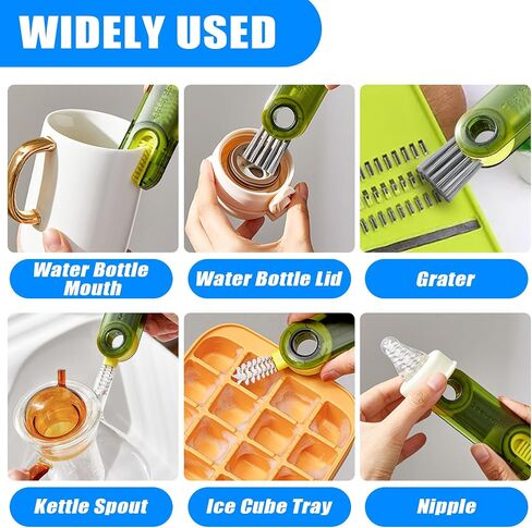 Cup Lid Gap Cleaning Brush 3PCS Bottle Brushes 3 in 1 Cup Lid Gap Cleaner Crevice Cleaning Brush Home Kitchen Crevice Cleaning Tools (3PCS Style 4) in Kuwait