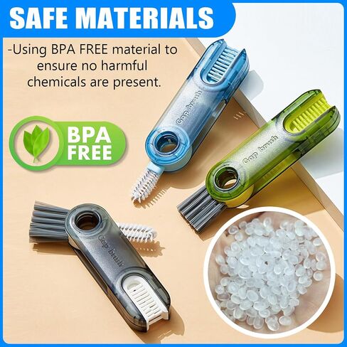 Cup Lid Gap Cleaning Brush 3PCS Bottle Brushes 3 in 1 Cup Lid Gap Cleaner Crevice Cleaning Brush Home Kitchen Crevice Cleaning Tools (3PCS Style 4) in Kuwait