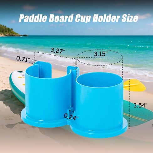 Paddleboard Cup Holder, Kayak Drink Holder for Paddle Board Cup and Phone Holder, Sup Surfboards Canoes Kayak Paddle Board Accessories for Types of Cup Bottle Drink in Kuwait