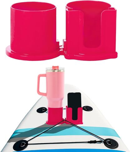 Paddleboard Cup Holder, Kayak Drink Holder for Paddle Board Cup and Phone Holder, Sup Surfboards Canoes Kayak Paddle Board Accessories for Types of Cup Bottle Drink in Kuwait