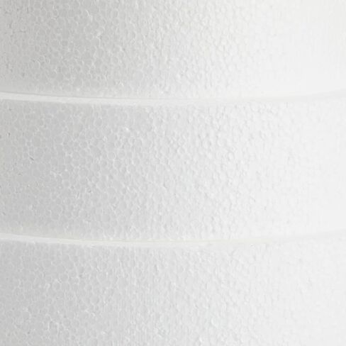 إبداعات مشرقة 4 -PCS مستديرة من كعكة الرغوة دمى مجموعة مستوية - 10 بوصة طول كعكة الزفاف مزيفة لعرض ، تزيين (أبيض ، 6 ، 8 ، 10 ، و 12 بوصة) - دوائر رغوة مستديرة in Saudi Arabia
