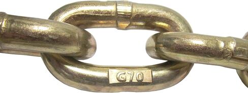 1/2 بوصة × 10 قدم الصف 70 سلسلة الموثق مع Clevis Grab Hooks | G70 TRANDS TROWS - 11،300 LBS LIME LIMN | التحكم في الشحن الممتاز للشاحنة المسطحة والمقطورة | قطع الأشجار in Kuwait