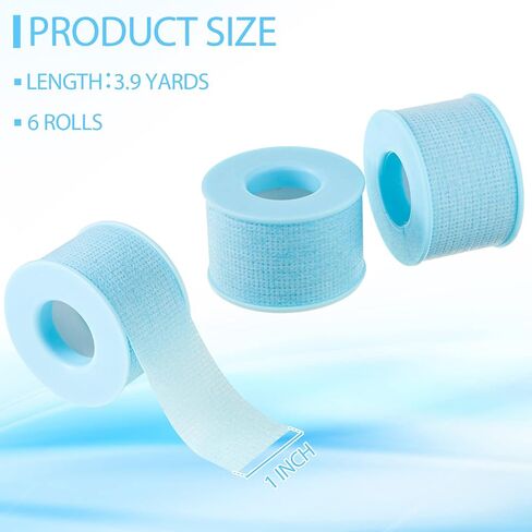 Nuanchu 6 Rolls Rolls Silicone Blue Tape Blue Tape Retusive Dootproof Silicone Tape (0.5 بوصة × 3.9 ياردة) in Kuwait