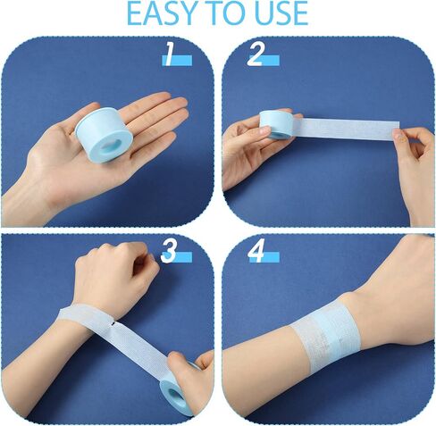 Nuanchu 6 Rolls Rolls Silicone Blue Tape Blue Tape Retusive Dootproof Silicone Tape (0.5 بوصة × 3.9 ياردة) in Kuwait