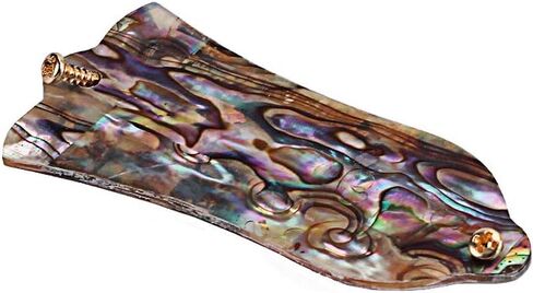 Alnicov Guitar Truss Rod Cover，Natural Abalone Shell Truss Rod Cover，with 2 Holes Fits for Gibson Les Paul Guitar in Saudi Arabia