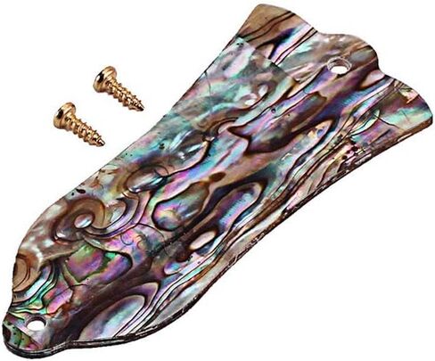 Alnicov Guitar Truss Rod Cover，Natural Abalone Shell Truss Rod Cover，with 2 Holes Fits for Gibson Les Paul Guitar in Saudi Arabia