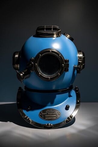 Blue & Black US Navy Mark V Scuba Divers Diving Helmet Best Gift for Collectors in Kuwait
