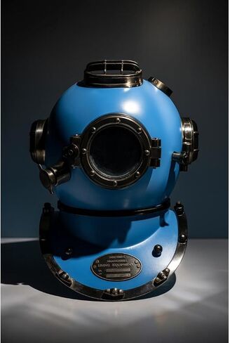 Blue & Black US Navy Mark V Scuba Divers Diving Helmet Best Gift for Collectors in Kuwait