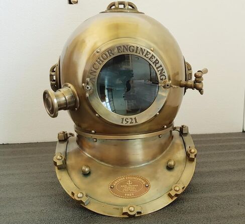 Nautical Deep Sea Diving Helmet 1921 Anchor Engineering Scuba Helmet 18 Inch in Saudi Arabia