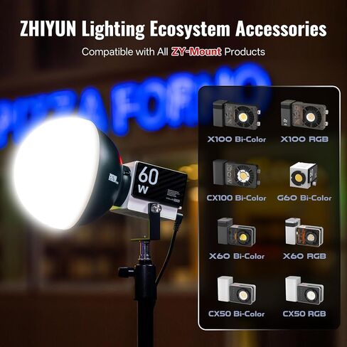Zhiyun 14.17inch Mini Octagonal Softbox Zy Mount [رسمي] تم إعداد سريع للطي سريع مع الناشرون/شبكة قرص العسل المتوافقة مع X100 x60 Serise CX100 G60 Cx50 صور تسجيل الفيديو in Kuwait