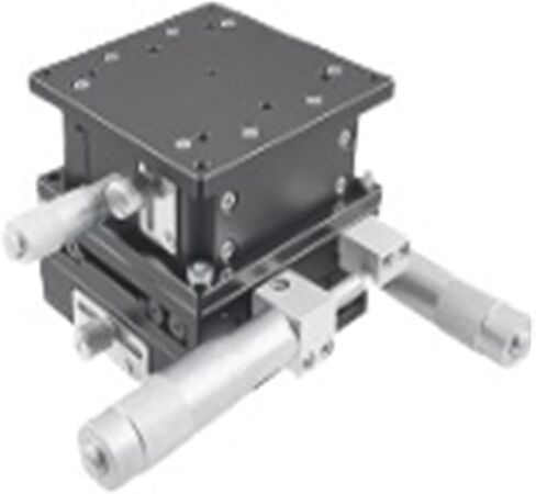 منصة إزاحة Biran LD80-R-2 XYZ-AXIS ، طاولة عمل يدوي ثلاثية المحاور ، طاولة انزلاقية للدقة البصرية in Kuwait