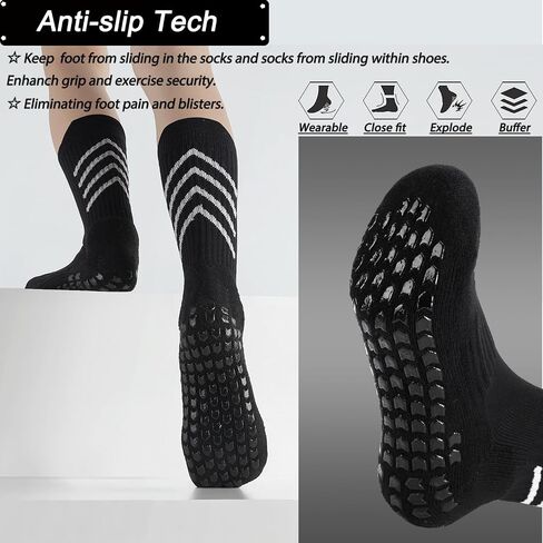 GOGOGOAL Anti-slip Athletic Sock for Kid Youth Boy Girl Toddler Non-slip Slipper Sock Sports sock for Soccer Basketball Yoga… in Kuwait