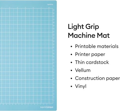 حزمة حصيرة Cricut Lightgrip (6 عدد ، 8.5 بوصة × 12 بوصة) - لآلة Joy Xtra - مثالية للورق القياسي وبطاقة الضوء والمزيد in Kuwait