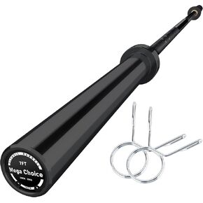 Weight Bar for Strength Training. 7Ft/4Ft Bar, 1000Lb Plus Capacity, Chrome/Zinc Plating, Knurled Grip Weight Bar Fit 2" Standard Weights in Kuwait