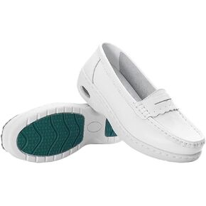 Nursing Shoes Clogs Slip On Lightweight White Slip-Resistant Arch Support Nursing Healthcare Comfortable Work Shoes C-5909 in Saudi Arabia