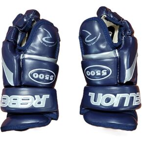 Rebellion Pro Series 5500 Leather Junior/Senior Hockey Gloves - Navy in Kuwait