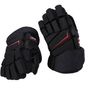 Diydeg Ice Hockey Gloves, High Breathability Highly Fitting Street Hockey Gloves with Mesh, Versatile Lightweight Protective Equipment for Hockey, Roller Hockey, Field Hockey (27.94cm / in Kuwait