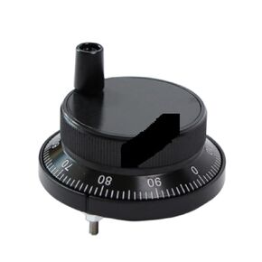 Pulser Handwheel 60/80mm 100PPR Manual Pulse Generator Hand Wheel Machine Rotary Electronic 4pins 6pins(5V 6pins 25PPR,Black,60mm) in Kuwait
