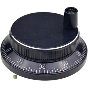 Pulser Handwheel 60mm 80 100PPR Manual Pulse Generator Hand Wheel Machine Rotary Electronic 4pins 6pins(Black,4Pin 5V-24v-100PPR,80mm) in Kuwait