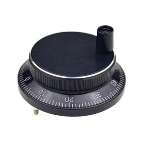 Pulser Handwheel 60mm 80 100PPR Manual Pulse Generator Hand Wheel Machine Rotary Electronic 4pins 6pins(Black,4Pin PLC24V-100PPR,80mm) in Kuwait