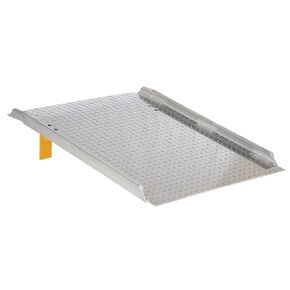 Vestil AHTD-3648 Aluminum Diamond Tread Hand Truck Dock Board with Curbs 47-7/8 In. x 37-1/4 In. x 10-3/16 In. 800 Lb. Capacity Silver in Kuwait