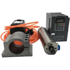 1.5KW 220v 24000rpm ER11 80mm Water-Cooled Spindle Motor + 1.5kw Inverter VFD + 75W Water Pump kit in Kuwait