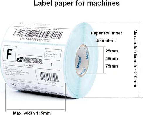 Automatic Label Rewinder Machine, Label Rewinding Machine, Available Core Diameter: 25mm, 40mm, 75mm, for Logistics in Saudi Arabia