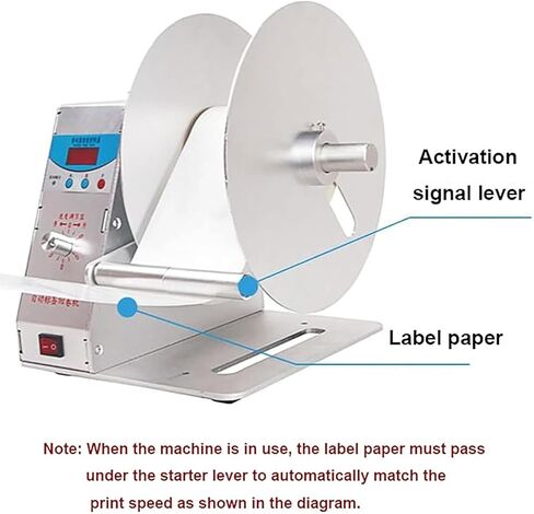Automatic Label Rewinder Machine, Label Rewinding Machine, Available Core Diameter: 25mm, 40mm, 75mm, for Logistics in Saudi Arabia
