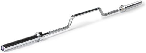 Titan Fitness Cambered Olympic Bench Press Bar ، تم تقييمه 600 رطل ، 2.75 بوصة من الأسطوان in Saudi Arabia