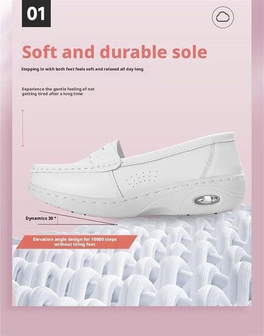 Nursing Shoes Clogs Slip On Lightweight White Slip-Resistant Arch Support Nursing Healthcare Comfortable Work Shoes C-5909 in Saudi Arabia