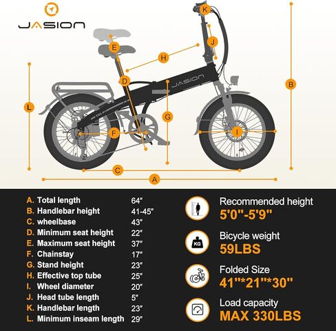 Electric Bike for Adults with Peak 1000W Motor up to 25Mph EBS Ebike, Built-in 48V 10.5AH Removable Battery up to 45 Max Miles Folding Ebike, Aluminum 20'' Fat Tire Electric Bicycle in Kuwait