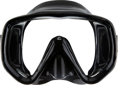 Cressi Perfect View Scuba Diving, Snorkeling Mask in Pure Comfortable Silicone - Available with Different Panoramic Lenses - Liberty: Designed in Italy in Saudi Arabia