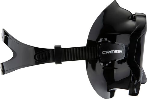 Cressi Perfect View Scuba Diving, Snorkeling Mask in Pure Comfortable Silicone - Available with Different Panoramic Lenses - Liberty: Designed in Italy in Saudi Arabia