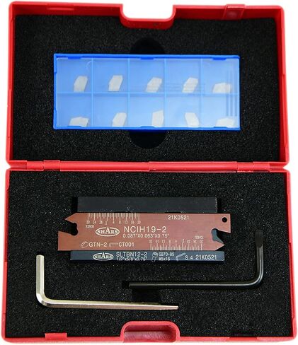 Shars 1/2" Self-Lock Block SLTBN12-2 with NCIH19-2 Cut-off Blade, 10 pcs GTN-2 C5 inserts 404-0462 P] in Saudi Arabia