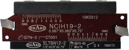 Shars 1/2" Self-Lock Block SLTBN12-2 with NCIH19-2 Cut-off Blade, 10 pcs GTN-2 C5 inserts 404-0462 P] in Saudi Arabia