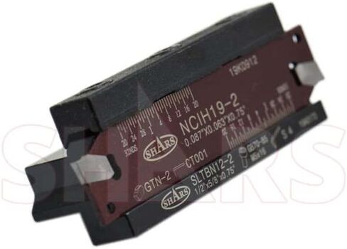 Shars 1/2" Self-Lock Block SLTBN12-2 with NCIH19-2 Cut-off Blade, 10 pcs GTN-2 C5 inserts 404-0462 P] in Saudi Arabia