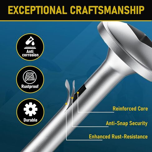 600Pcs #8 x 1-1/4 Inch Pocket Hole Screws, Interior Pocket Screw, Zinc Coated, Coarse Thread, Square Drive Washer Head, 150MM Drive Bit Included. in Kuwait